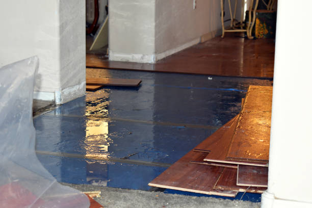 Professional Flood Cleanup technician working in West Bethel, ME
